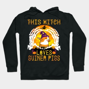 This Witch Loves Guinea Pigs Halloween (113) Hoodie